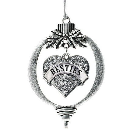 Besties Pave Heart Holiday Ornament For Best