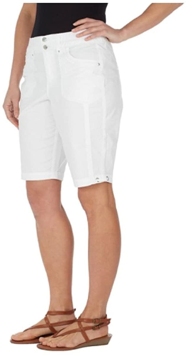 Gloria Vanderbilt Ladies Beverly Bermuda Short 22w, Prism White