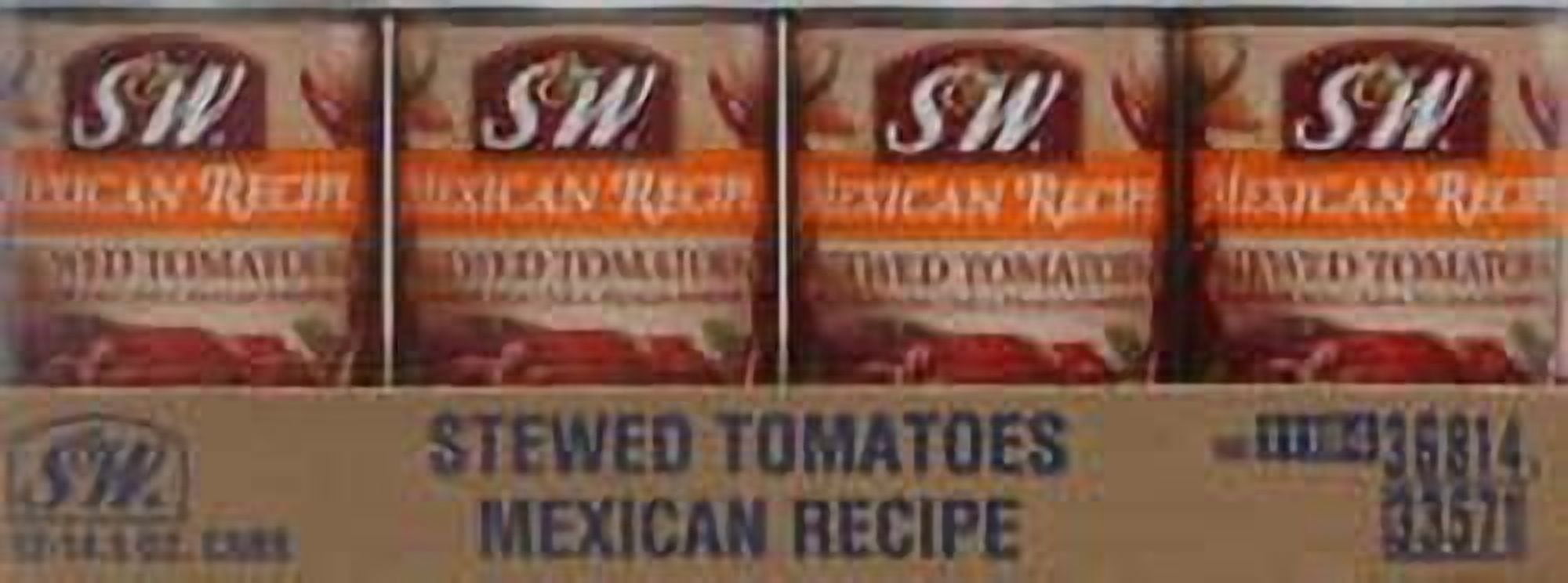 (8 pack) S&W: Stewed Mexican Recipe Sliced Tomatoes, 14.5 Oz