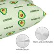 thumbnail image 3 of Fuzoiu Green Avocado Print Pillow Case with Hidden Zipper,Pillow Covers,Soft and Comfortable Pillowcase-20"x30", 3 of 6