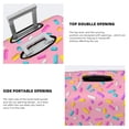 thumbnail image 5 of Daiia Pink Donut Luggage Cover, Thickened Washable Travel Luggage Covers, Elastic Unique Baggage Covers for 18-20 inch Luggage-Medium, 5 of 9