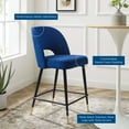 thumbnail image 6 of Modway Rouse Performance Velvet Counter Stool in Navy, 6 of 7