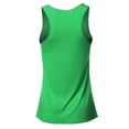 thumbnail image 3 of A2Y Women's Basic Solid Loose Fit Flowy Scoop Neck Racer Back Tank Top Pepper Mint M, 3 of 5