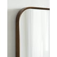 thumbnail image 6 of Kate and Laurel Nordlund Wooden Rectangle Wall Mirror with Rounded Corners, 23 x 35, Walnut Brown, 6 of 9