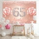 thumbnail image 4 of Fondo De Cartel De Feliz Cumpleaños Número 65 - 65 Suministros De Decoración Para Fiesta De Cumpleaños Para Mujeres O Hombres - Oro Rosa 4 X 6 Pies, 4 of 5