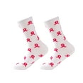 thumbnail image 2 of Uaswgudfs Valentine's Day Socks Couple Socks Unisex Crew Socks - Red Ribbon Print Knit Socks for Men & Women, Valentine’s Gift Socks, Stylish Casual Daily Wear Socks, 2 of 5