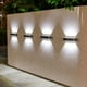 thumbnail image 5 of Luzes Solares Al Aire Libre 4 Lámparas de Pared Solares, Lámparas de Lavado de Pared, Lámparas Fluorescentes Al Aire Libre, Decoración Del Porche Del Jardín Moderno Impermeable, 5 of 8