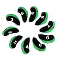 thumbnail image 2 of 10 Pcs / Pack Housse de Tête de Club de Golf en Néoprène Vert, 2 of 8