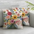 thumbnail image 3 of PHYHOO Spring Pillow Covers  Fresh Flower Market Spring Decorations Throw Farmhouse Pillowcase Linen Cushion Case for Spring Home Décor, 3 of 5