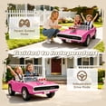 thumbnail image 4 of iYofe 24V 2 Seater Electric Ride on Cars for Kids, Licensed 1970 Dodge Charger R/T Powered Ride on Toy with Parent Remote Control, 4 Wheels Spring Suspension, Electric Car for Girls 3-8, Pink, 4 of 10