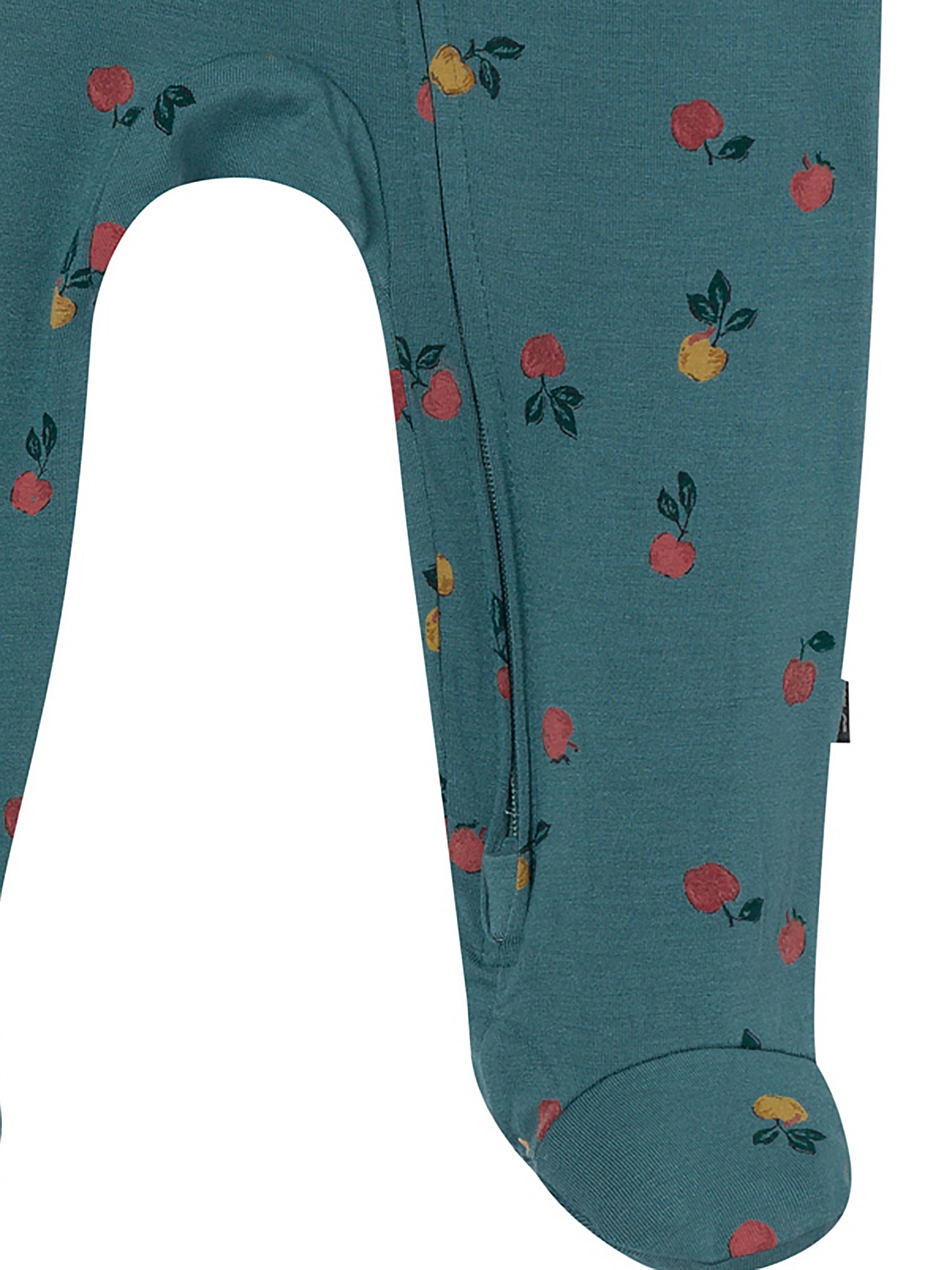 Modern Moments by Gerber Neutral Two-Way Zop Viscose Peter Pan Collar Sleep ´N Play Footed Pajamas, Sizes Newborn - 6/9 Months