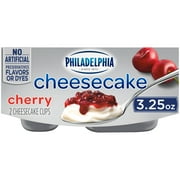 Philadelphia Cherry Cheesecake Cups, 2 ct Pack, 3.25 oz Cups