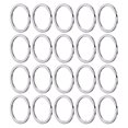 thumbnail image 1 of KAKOWELY 100Pcs Key Split Round Rings Metal Key Rings Durable Flat Key Rings for Key Chains,0.98"X0.98"X0.08", 1 of 5