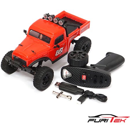 Furitek FUR-2414 FX118 Fury Wagon RTR Brushless 1/18 RC Crawler Kit (Red)