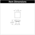 thumbnail image 4 of Belwith-Keeler B077925MB 3 in. CC Cambridge Cabinet Pull, Matte Black, 4 of 7
