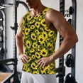 thumbnail image 6 of Haiem Sunflowers In Vintage Men Workout Tank Top Gym Bodybuilding Sleeveless Muscle T Shirts Athletic Tank Breathable Workout Shirt-3X-Large, 6 of 8