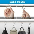 thumbnail image 4 of Minzimin 10/20 Pcs S Hooks for Hanging, Heavy Duty S Shaped Hooks Silver, Kitchen Hooks, S Hanger Hooks for Plants, Pots, Towels and Bags, with Safety Buckle Design, 3.5 Inch, 4 of 7