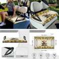 thumbnail image 3 of Jeiento Highland Cattle Golf Cart Accessories 4 Set Golf Cart Seat Cover Golf Cart Steering Wheel Cover Golf Cart Flags Travel Seat Blanket&nbsp;13-14 Inch Steering Wheel Covers Golf Cart Banner, 3 of 5
