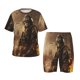 thumbnail image 1 of Balery Apocalyptic Skull Soldier Conjunto de Pijama Infantil de Manga Corta con Estampado – Ropa de Dormir de Algodón Suave-4X-Large, 1 of 4