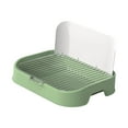 thumbnail image 4 of Bunblic Grilles de Maille Toilettes de Formation pour Animaux de Compagnie, Support de Coussin de Formation pour Animaux de Compagnie avec Mur Simulé, Coussin Réutilisable Durable pour Chien pour Chiens et Chats Vert, 4 of 8