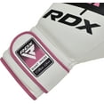 thumbnail image 5 of RDX Boxing Gloves Muay Thai Training Leather Sparring Punching Mitts Pink 12oz, 5 of 7