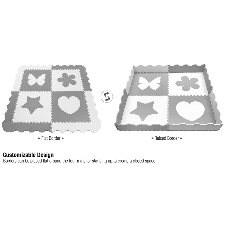 Sorbus Puzzle Mat Interlocking Floor Kids Play Carpet Tiles - Baby Foam Puzzle, Extra Thick Non-Toxic Crawling Mat for Tummy Time, Great for Children Playroom (4 Tiles) Sorbus Puzzle Mat Interlocking Floor Kids Play Carpet Tiles - Baby Foam Puzzle, Extra Thick Non-Toxic Crawling Mat for Tummy Time, Great for Children Playroom (4 Tiles)
