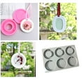 thumbnail image 5 of Becaristey Maison Rond Bougie Moule Réutilisable 6-Cavité Silicone Moule Portable Résine Bougies Faisant Bricolage Accessoires d'Artisanat, 5 of 5