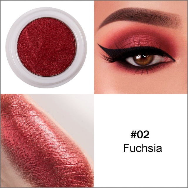 Paleta de maquillaje Camaleón de Metal, sombra de ojos dorada, pigmento brillante, un solo Color, diamante