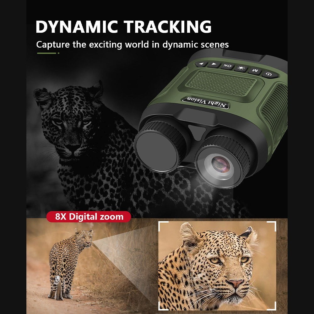 Infrared Night Vision Binoculars 2.5K UHD 40MP 8X Zoom 350m Range