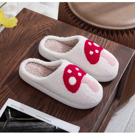 

Fruit Slippers for Womens Mens Happy Retro Strawberry Slippers Cherry Slippers Mushroom Slippers Halloween Pumpkin Slippers Peach Slippers Pineapple Slippers Plush Soft Memory Foam House Shoes