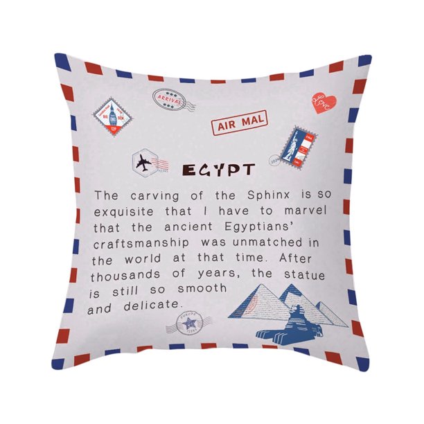 Cyrdddb Throw Pillows Covers Pillowcase Countries Envelope Design