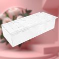 thumbnail image 4 of Caja de flores de rosas acrílicas, jarrón Rectangular elegante creativo (25*10*6cm sin luces) Ndcxsfigh Libre de BPA, 4 of 8