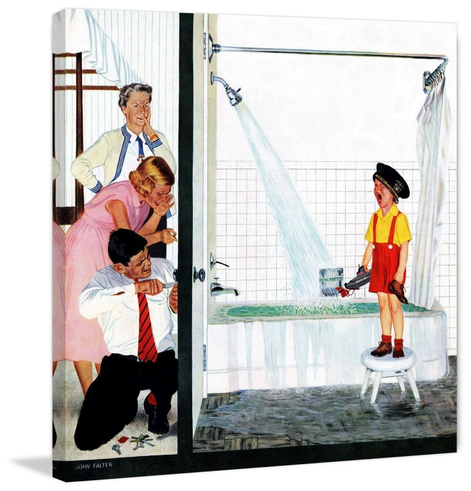 Marmont Hill "Bath" by Curtis Painting Print on Canvas