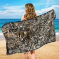 thumbnail image 5 of Bulopur Camo Hunting Deer Front Car Seat Cover Towel for Men Waterproof Car Seat Protector with Storage Bag for Sport Running Soft Fit SUV Sedan Truck 1pcs, 5 of 7