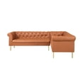 thumbnail image 3 of Julian PU Leather Upholstered Right Facing Sectional L Shape Sofa, 3 of 6