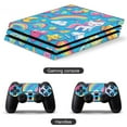 thumbnail image 2 of Decal Skin for PS4 Slim / PS4 Pro / PS4, Whole Body Vinyl Sticker Cover for Playstation 4 Console and Controller (Cute Rainbow Unicorn), 2 of 5