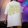 thumbnail image 6 of Babysbule Women's Tops Oversized T Shirts For Women Plus Size Slogan Graphic Drop Shoulder Short Sleeve Tops Summer Loose Pullover Tees, 6 of 9