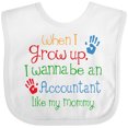 thumbnail image 3 of Inktastic Accountant Like Mommy Boys or Girls Baby Bib, 3 of 4