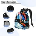 thumbnail image 2 of KLL Abstract Cubist Printer Print Laptop Backpack,Lightweight Backpack for Women Men Travel Daypack Fit for Travel Hiking Weekend, 2 of 6