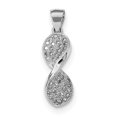 thumbnail image 1 of Sterling Silver CZ Cubic Zirconia Pendant (7mm x 24mm), 1 of 1