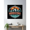 thumbnail image 2 of Mendocino National Forest Poster Wall Art, Modern Wall Decor, 16x16 UNFRAMED, 2 of 3