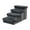 Gray, variant on PetPals Senior Mobility Aid Pet Stairs - 17"H, 4 Level, Medium, Charcoal