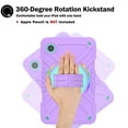 thumbnail image 4 of Shockproof Protective Case for Samsung Galaxy Tab A9 8.7" 2023(SM-X110/X115/X117), Rugged Heavy Duty Cover with 360° Rotating Kickstand, Adjustable Shoulder Strap,Purple,For Galaxy Tab A9, 4 of 8
