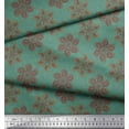 thumbnail image 2 of Soimoi Cotton Voile Fabric Leaves & Floral Paisley Printed Craft Fabric by the Yard 56 Inch Wide, 2 of 3