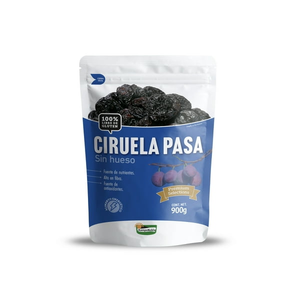 Ciruela Pasa KampoNoble Sin Hueso Sin Conservadores Entera