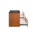 thumbnail image 6 of Wall Mount Sink Vanity Cabinet, Cherry Black, Melamine Wood , Hotel Bedroom Bathroom, Modern Contemporary HB34106, 6 of 9