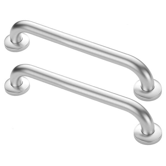 Shower Grab Bars Brushed (2 Pack) Len 18" x Tube 1.25" Stainless Steel Bathroom Safety