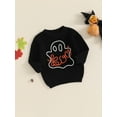 thumbnail image 3 of Musuos Baby Boys Girls Halloween Sweater 0-3Years Casual Pumpkin/Ghost Embroidery Long Sleeve Warm Pullover Infant Knitwear, 3 of 7