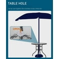 thumbnail image 2 of FDW 32" Steel Easy To Assemble Outdoor Dining Table, Black, 2 of 7