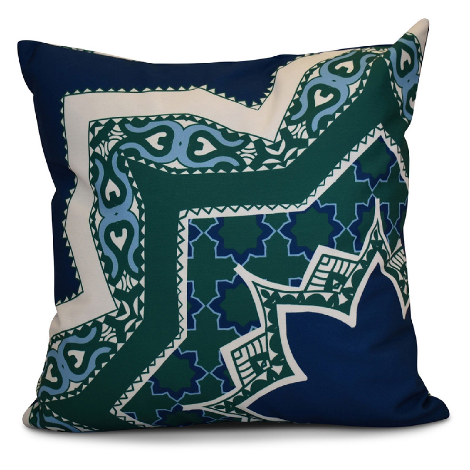 E by Design HH Revival Rising Star Print Outdoor Pillow - image 1 of 6